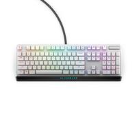 Alienware Clavier de gaming RVB à profil bas Alienfx par touche LED RVB - Contrôles multimédia et passage USB - Commutateurs rouges Cherry MX Low Profile Lumière lunaire à profil bas. Lumière lunaire.