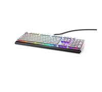 Alienware Clavier de gaming RVB à profil bas Alienfx par touche LED RVB - Contrôles multimédia et passage USB - Commutateurs rouges Cherry MX Low Profile Lumière lunaire à profil bas. Lumière lunaire.