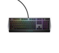 Alienware Clavier de jeu RGB discret AW510K : Alienfx Per Key RGB LED - Commandes multimédia et passthrough USB - Commutateurs Cherry MX Low Profile Rouge