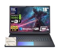 Alienware Ordinateur portable de jeu 18 Area-51 - Intel Ultra 9 275HX (24 cœurs, jusqu'à 5,4 GHz), RTX 5080 GDDR7, 16" 2,5K QHD+ 300 Hz, 32 Go DDR5, 1 To SSD, rétroéclairé, avec lecteur DVD, Win 11