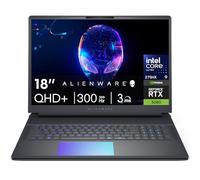 Alienware Ordinateur portable de jeu Area-51 18" - GeForce RTX 5080 16 Go GDDR7 18" QHD+ 300 Hz Intel Ultra 9 275HX AlienFX RGB éclairage Wi-Fi 7 Ai NPU Quad ventilateur de refroidissement, Win 11PRO