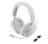 Alienware Pro Casque Gaming sans Fil - Haut-parleurs 50 mm en graphène, ANC Hybride, 75h d’autonomie, AI Micro, Command Center, Lunar Light