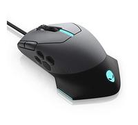 Alienware Souris de jeu 510M RGB Souris de jeu AW510M : capteur optique 16 000 DPI - Alienfx RGB - 10 boutons - molette de défilement réglable - grands boutons L/R à clic n'importe où