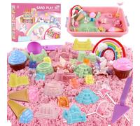 Aliex Jouets de Sable Licorne pour Fille, Kits de Sable Tout-en-un, Cadeaux pour Filles 3 4 5 6 7 8 Ans