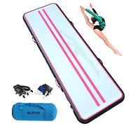 ALIFUN Pistes d'Acrobatie Tapis-d'entrainement Tapis de Gymnastique Gonflable 2M 3M 4M 5M 6M Tumbling Mat Training Mat Thickness 10cm 20cm Electric Air Pump