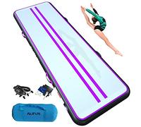 ALIFUN Pistes d'Acrobatie Tapis-d'entrainement Tapis de Gymnastique Gonflable 3M 4M 5M 6M Tumbling Mat Training Mat Thickness 10cm 20cm Electric Air Pump