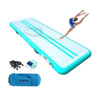 ALIFUN Pistes d'Acrobatie Tapis-d'entrainement Tapis de Gymnastique Gonflable 3M 4M 5M 6M Tumbling Mat Training Mat Thickness 10cm 20cm Electric Air Pump