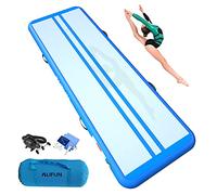 ALIFUN Pistes d'Acrobatie Tapis-d'entrainement Tapis de Gymnastique Gonflable 3M 4M 5M 6M Tumbling Mat Training Mat Thickness 10cm 20cm Electric Air Pump