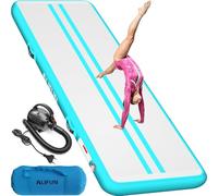 ALIFUN Tapis de Gymnastique Gonflable, Tapis d'entrainement, Tapis de Gym Tumbling 2 m/3 m/4 m/6 m Air Mat Track, Gymnastics Tumble Track Mat, Piste de Gymnastics Gonflable avec pompe à air