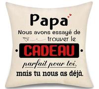 aligarian Papa Nous Avons Essayé de Trouver Le Cadeau Parfait pour Toi mais Tu Nous as Déjà Housse de Coussin pour Homme Père Cadeau de Fête des pères Original Cadeaux d'anniversaire Noël (Papa)