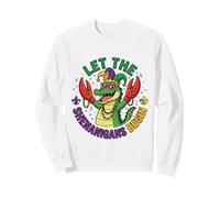 Aligator Crocodiles Mardi Gras Laisse Les manigances Commencer Sweatshirt
