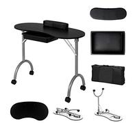 Alightup Table manucure pliante tiroir roulettes poids 9kg
