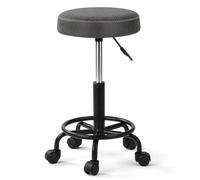 Alightup Tabouret de Bureau Tabouret à roulettes Professionnel Rotation à 360° Tabouret de Selle Hauteur Réglable pour Salon de Massage Cuisine Bureau Clinique Pub Couture Peintre (Gris, 1)