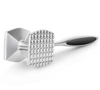 Aliglow Marteau Attendrisseur de viande Outil maillet pour attendrir et battre steak, bœuf et volaille Construction solide en métal avec poignée ergonomique en caoutchouc