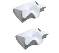 ALIGNIA 2.0 Réveillez-vous sans douleur chaque matin Oreiller Cervical Ergonomique en Mousse à Mémoire de Forme, Coussin de Soutien Tête, Adapté aux Couchers sur le Côté, le Dos ou le Ventre