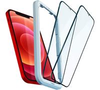 Alignmaster Tempered Glass Compatible With Iphone 12, Iphone 12 Pro, 2 Pieces, Full Coverage, Scratch Resistant, 9h Screen Protector