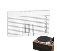 Alignment Protractor - Acrylique, 2,95 x 1,77 x 0,39 po Calibration Gauge Précision Alignment Outil Rust-Resistant | Turntable Cartridge Calibration and Positioning Tool For Recorders Vinyl Setup