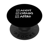 Aligot Plat Aveyronnais Cadeau Humour Aveyron PopSockets PopGrip Adhésif