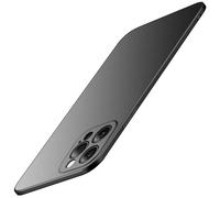 Alihtte Coque Fine pour iPhone 17 Pro, Étui Housse Ultra-Mince Légère Rigide PC avec Protection d'Objectif Caméra, Mat Anti-Rayures Finition Hardcase Ultra Slim Case pour iPhone 17 Pro, Noir