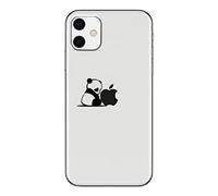Alihtte Coque pour iPhone 15 Pro Max, Anti-Jaunissement étui de Protection Transparente TPU Souple avec Motif Coeur, Housse Anti-Rayures Mince Silicone Bumper Case pour iPhone 15 Pro Max Panda timide