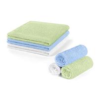 ALIIP 6PCS Lingette Démaquillante Lavable en Microfibre, 30 x 30cm Serviette Visage Skincare, Fibre de Charbon de Bambou, Convient pour Le Démaquillage, Les Soins des Bébés et Les Peaux Sensibles