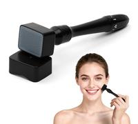 ALIIP Derma Stamp Adjustable Derma Stamp 0-3mm 140 Pointes Microneedling Stamp, pour Le Visage, Rides, Vergetures, Cheveux Barbe, La Croissanc Cheveux Needles Professional Microneedling Derma, Blanc-B
