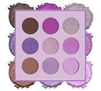 ALIIP Palette de Fards À Paupières 9 Couleurs Violet, A-Viol | Maquillage Yeux Professionnel Mat et Shimmer Haute Pigmentation,Ombre À Paupière Longue Tenue,Halloween,Carnaval et Quotidien