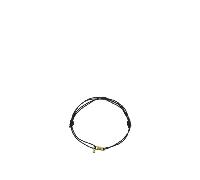 Aliita bracelet Letra L noir laiton coton femme - UNI