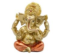Statue de Dieu Hindou Ganesh Idol Statue de Dieu Indien Ganesh Sculpture Inde Maison Temple Mandir Pooja Article Indien Cadeau de Mariage Retour Diwali, Cadeau de Yoga Décoration d'autel