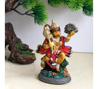 alikiki Statue de Dieu Hindou Hanuman Volant - 13,5 cm H Lord Hanuman Cadeau Indien Parfait pour Diwali, Navratri, Dussehra, entretiens d'embauche, Mariage, fête prénatale, Cadeau de Retour Temple