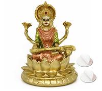 alikiki Statue de la déesse hindoue Saraswati - Sculpture de Dieu Indien Saraswati de 11,2 cm de Haut, Cadeau pour décoration de Tableau de Bord de Voiture