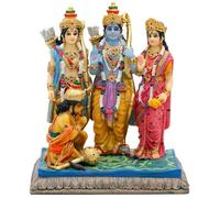 alikiki Statue de la famille du dieu hindou Sita - 17,2 cm de haut, idole indienne Sita Rama Laksman Hanuman Figure Murti Article Maison Bureau Temple Mandir Sanctuaire Autel Pooja Décor Inde Diwali