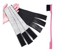 AliLeader Lot de 3 bandes élastiques pour bords de perruque et cheveux de bébé, pour faire fondre la dentelle frontale, avec brosse à cheveux, bandes de pose (4 pièces/paquet, argent)