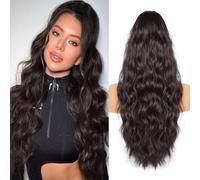 AliLeader Queue de Cheval Extension, Extension Cheveux Naturel de 66cm, Ponytail Cheveux Naturel Ondulée, Postiche Queue de Cheval avec Cordon, Extension Queue de Cheval Synthétique (Couleur: 6A#)