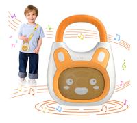 alilo Lecteur de Musique Portable pour Enfants Pocket Bunny, Jouet Musical pour Tout-Petits 1-3-5 Ans, Préchargé avec 120+ Histoires/Musiques/Berceuses/Bruit Blanc, Son Haute Fidélité, Enceinte Blueto