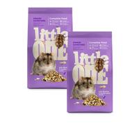 Aliment Complet pour Hamster Nain | Sec | 2 x 400 g | avec inuline | Little One | Aliment complet | Pour l’apport quotidien en graines sélectionnées | Avec yucca | Lot double
