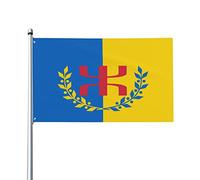 Aliment Drapeau Kabyle - 91 x 152 cm - Décoration de jardin - Bannière d'intérieur - Famille - Vacances - Tendance - Décoration de fête