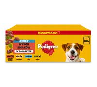 Aliment humide pour chiens Pedigree légumes en gelée, 4 saveurs, 80 x 100 g