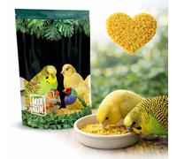 Aliment Oiseaux Ornementaux 400g - Paston Jaune Mimosa Superdoux, Haute Digéribilité, Riche en Vitamines, Idéal pour Canari, Cocorite et Oiseaux Exotiques
