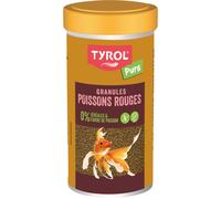 Tyrol Pure - Granulés Insectes pour Poissons - Nourriture Poisson Aquarium - Nourriture pour poissons Complète à base d'Ingrédients de Qualité - 4 Types d'Insectes - Nourriture Poisson Rouges 250Ml