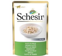 Aliment pour chats à base de viande de poulet de Schesir, 85g.