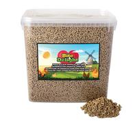 Aliment pour poules pondeuses Bite&Delight 7kg/10L- Sans OGM, riche en nutriments & en calcium pour des coquilles d'œufs stables & une performance de ponte élevée