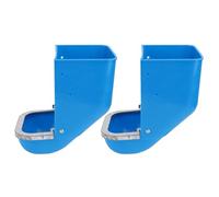 Alimentateur de Grosse Capacité pour Cage, Lot de 2, Plastique Bleu Couleur Aléatoire