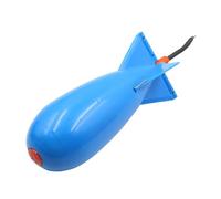 Alimentateur pour appâts de pêche - mangeoires de pêche Spod en forme de fusée, appât de pêche, lanceur flottant avec cage pour appâts de pêche pour leurres de natation