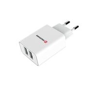 Alimentateur - SWISSTEN - 22053000 - 2x USB - 2 1 A - Smart IC - Blanc