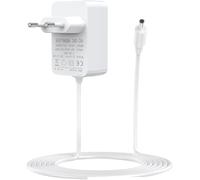 Alimentation 15 W pour Echo Dot, Echo Show 5, adaptateur secteur chargeur Fire TV Cube avec câble d'alimentation 1,5 M (blanc)