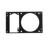 Alimentation 1U et ventilateur de conversion de 8 cm, support en aluminium anodisé, bande argentée