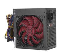 Alimentation 250 W, 115 / 230V ATX-250W Alimentation d'ordinateur à Ventilateur Manuel réglable Rouge, Alimentation 6 Broches 4 Broches avec Ventilateur Manuel réglable, Accessoire(Rouge)
