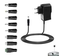 Alimentation 5V 2A AC DC avec 8 Connecteurs DC pour Électroniques 5V comme Tablette, Téléphone, Hub USB, Caméra CCTV, 2000mA Max, Sécurisée avec Protection Contre Surcharge