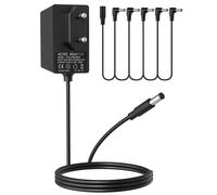 Alimentation 9V pour Pédales de Guitare, Adaptateur AC/DC 1A avec Câble Daisy Chain 5 Voies, Centre Négatif, Compatible avec Boss, Behringer, DigiTech, Zoom, Jim Dunlop, et Autres Pédales d'Effet